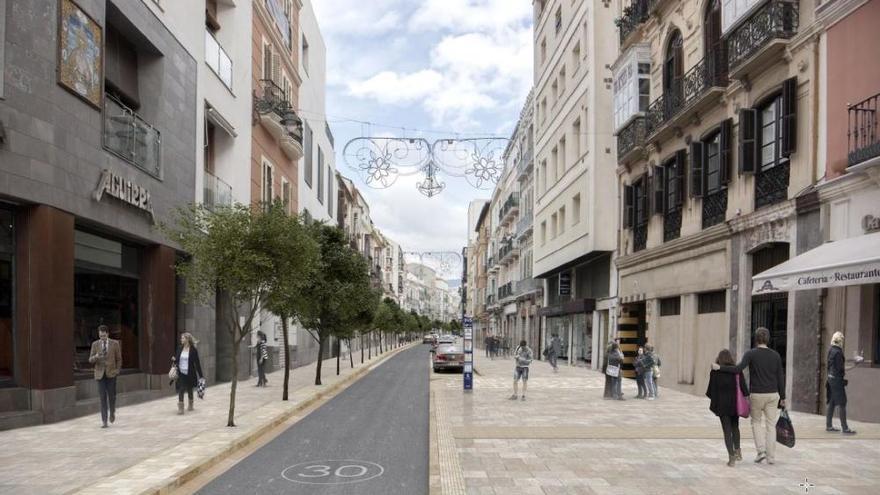Simulación del proyecto de reurbanización de la calle Carretería