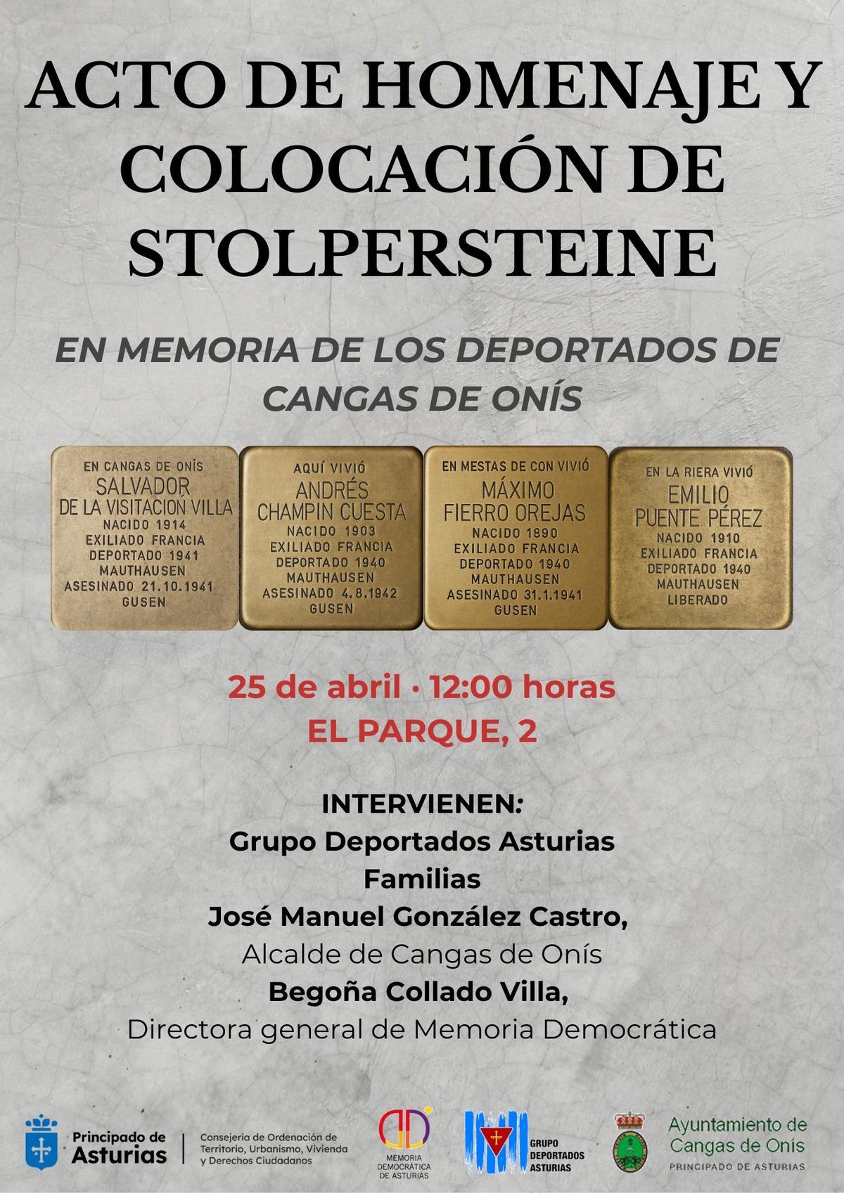 Cartel anunciadpor del acto.