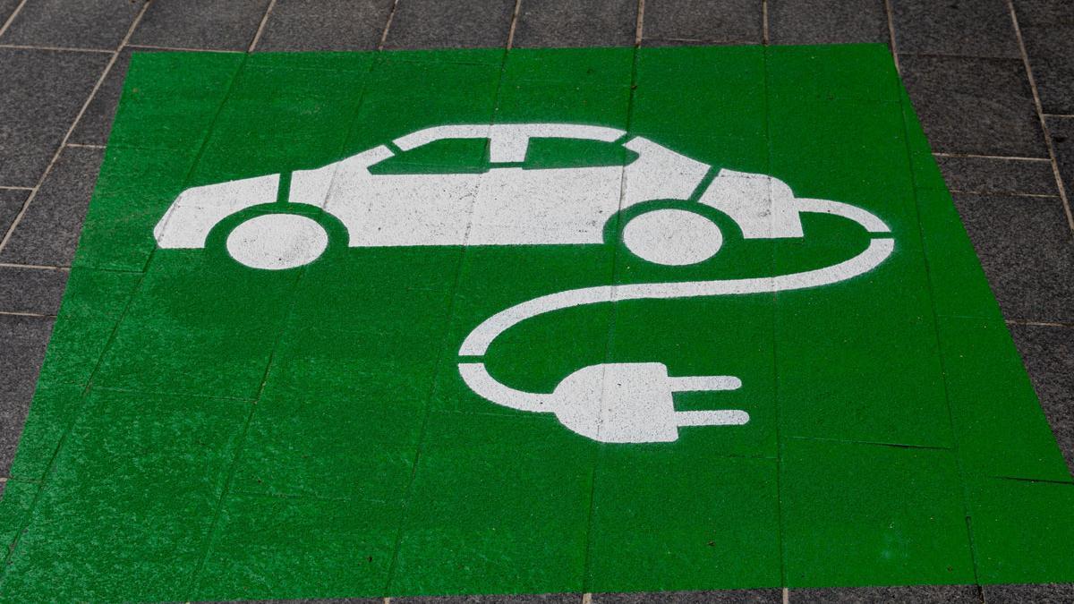 Aparcamiento para coches eléctricos.