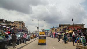 Calle de Lagos, Nigeria.