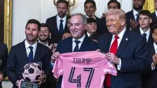Así fue el encuentro entre Jorge Mas, presidente del Real Zaragoza, y Donald Trump en plena crisis con España: camiseta del Inter Miami y elogios a Messi