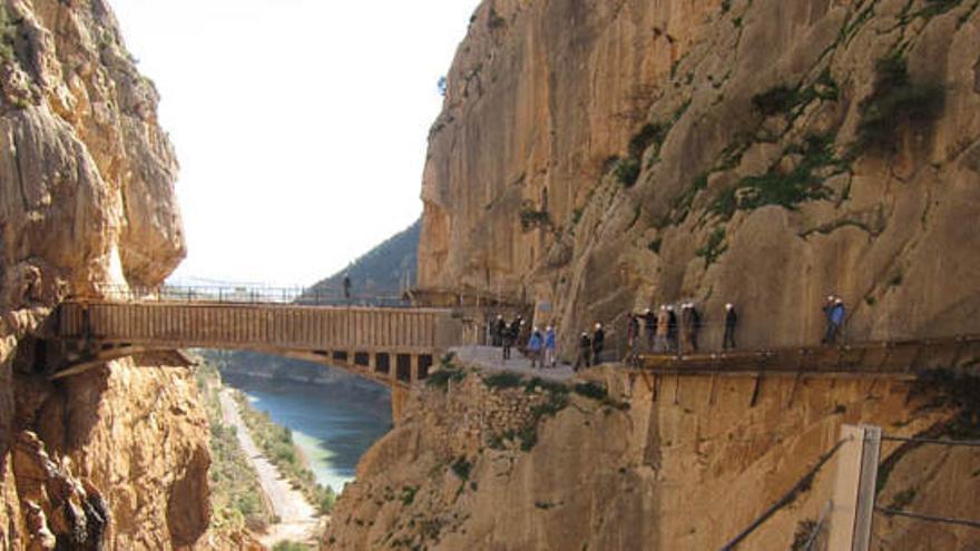 Un tramo del Caminito del Rey.