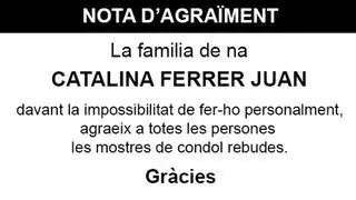 Nota Catalina Ferrer Juan