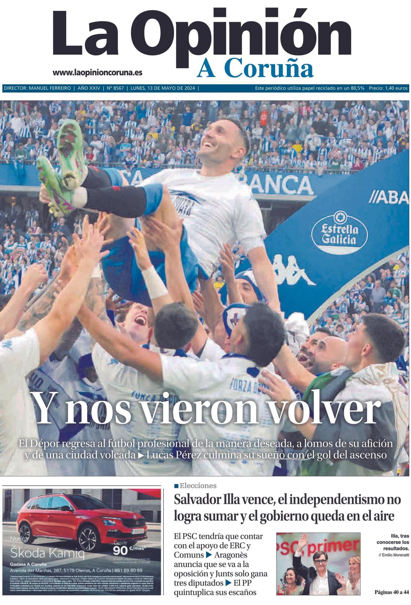 Las portadas destacadas de LA OPINIÓN en sus 25 años que puedes encontrar en la exposición de La Marina