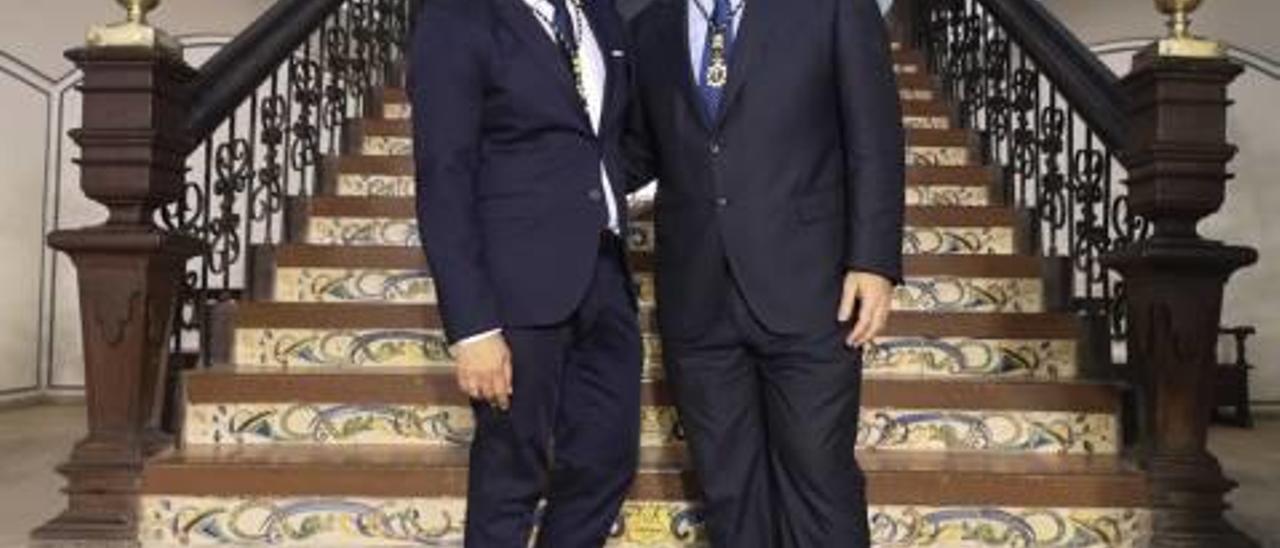 El presidente de la Diputación de Valencia, Toni Gaspar, y el diputado Carlos Gil.