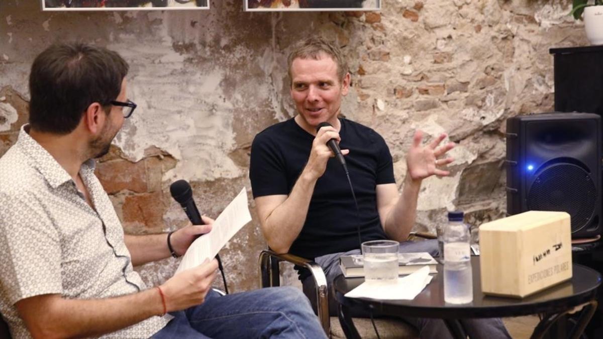 Stuart Murdoch, líder de Belle and Sebastian, en la librería La Calders.