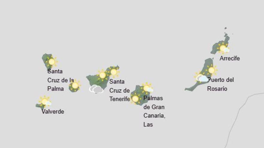 El pronóstico del tiempo de la Aemet para el lunes en Tenerife: cielo con pocas nubes y viento flojo a moderado