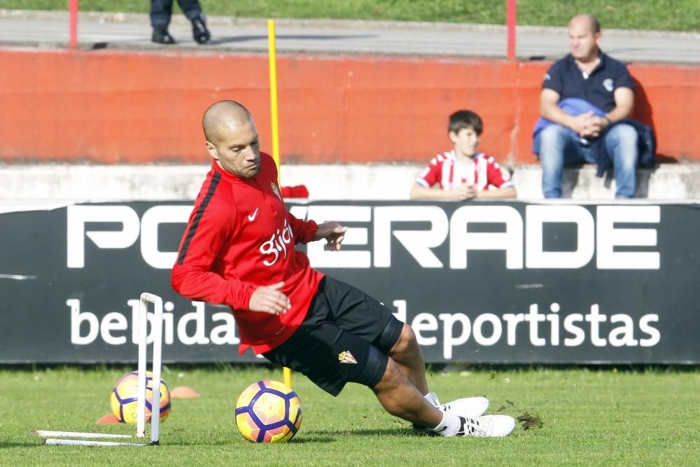 Entrenamiento del Sporting del 01/11/2016