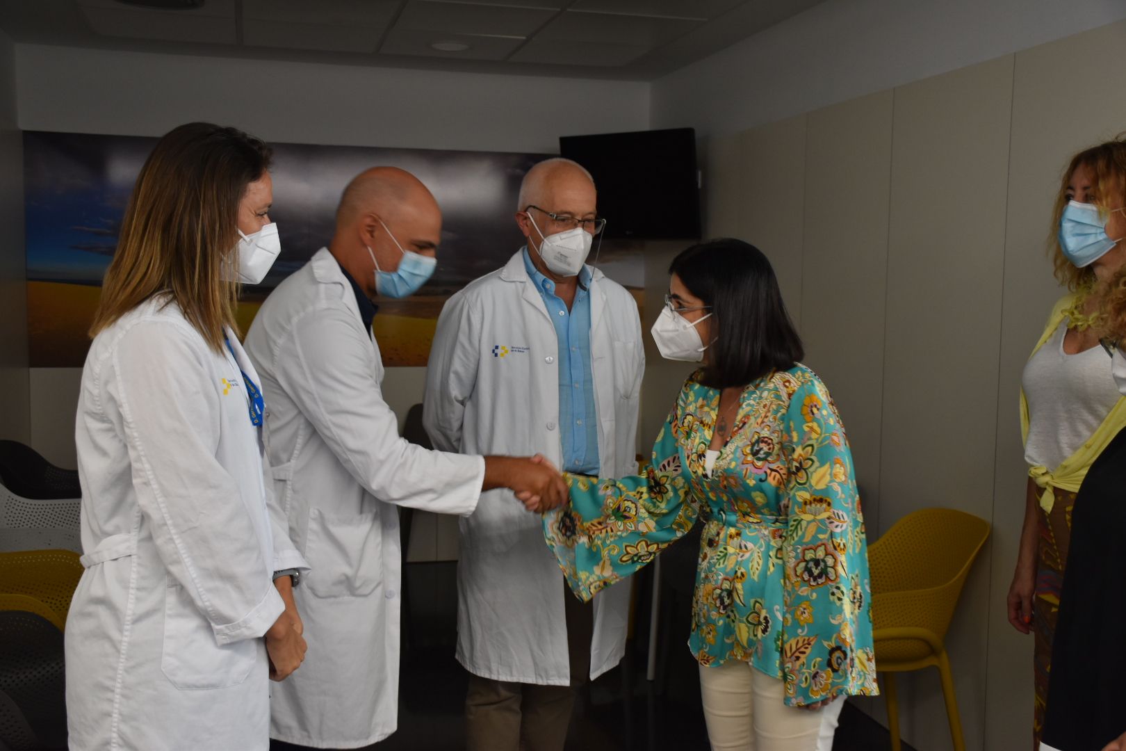 Visita de Carolina Darias al Hospital General de Fuerteventura