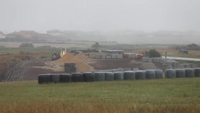 Avance de las obras en una finca próxima al cabo Peñas. | M. V.