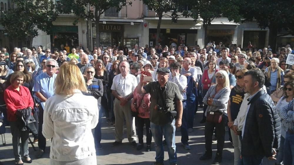 Concentració a Figueres per rebutjar l'empresonament de Jordi Cuixart i Jordi Sánchez