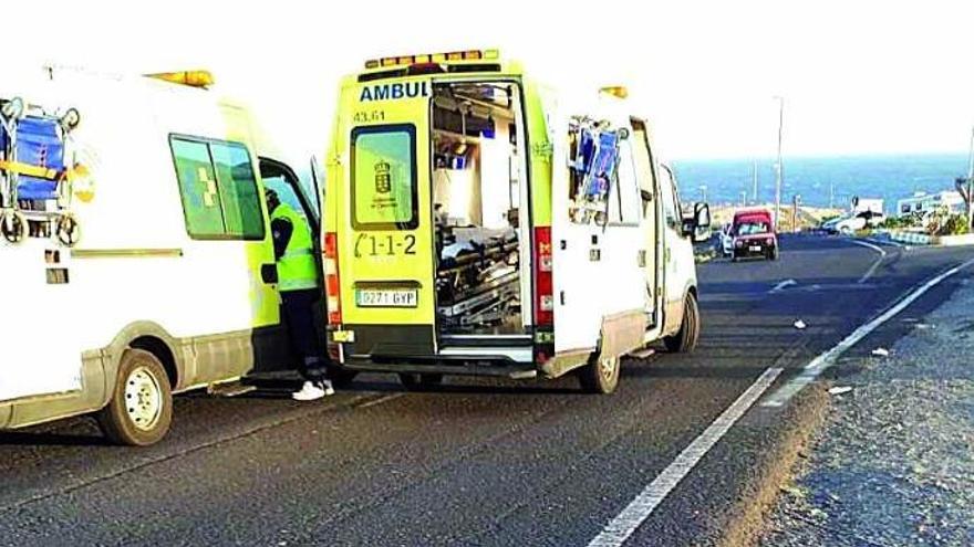 Un muerto en una colisión frontal entre dos coches en el  sur de Tenerife