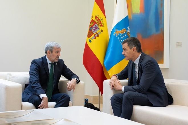 Fernando Clavijo se reunió con Pedro Sánchez durante la mañana de este jueves para tratar asuntos relacionados con la migración en Canarias