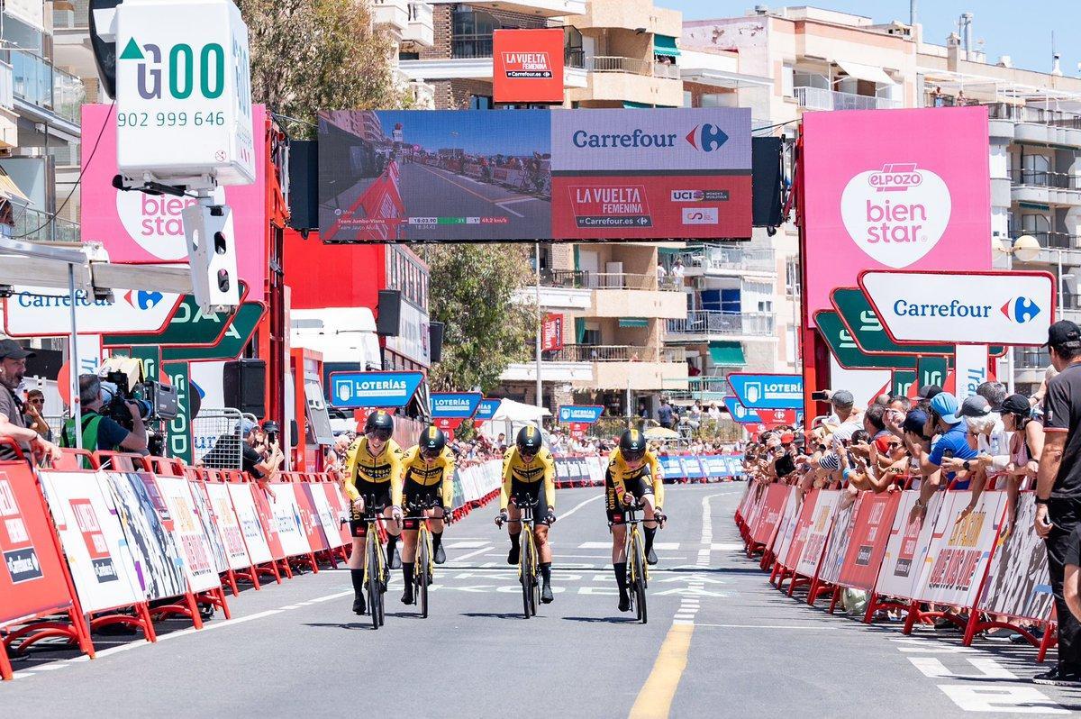 La Vuelta femenina: un increïble Jumbo guanya la contrarellotge inaugural La Vuelta femenina: un increïble Jumbo guanya la contrarellotge inaugural