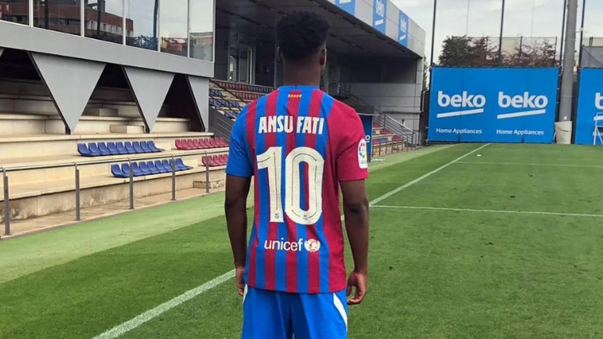 Así ha anunciado el Barça que Ansu Fati lucirá el 10