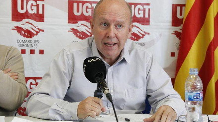 El secretari general d&#039;UGT a comarques gironines, Xavier Casas