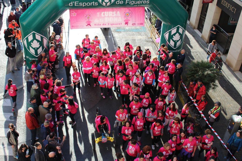 Sortida de la 1a Cursa de la Dona de Figueres