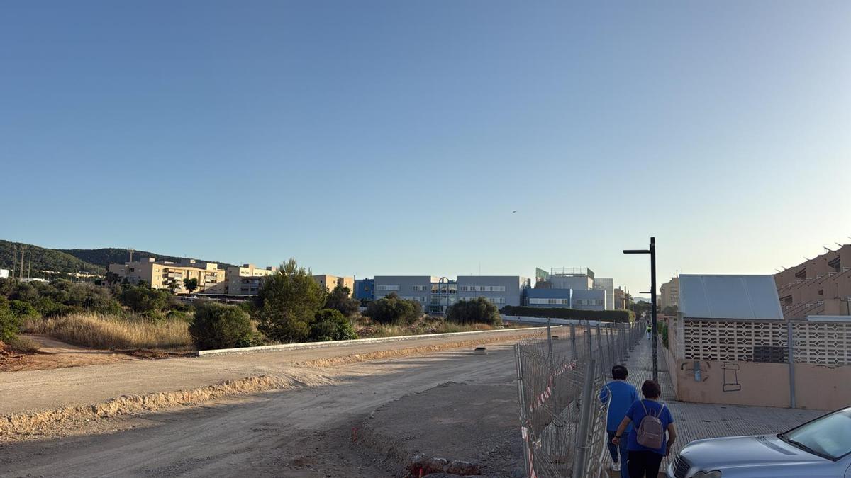 El terreno donde se construirá el nuevo instituto de Ibiza en Can Cantó.