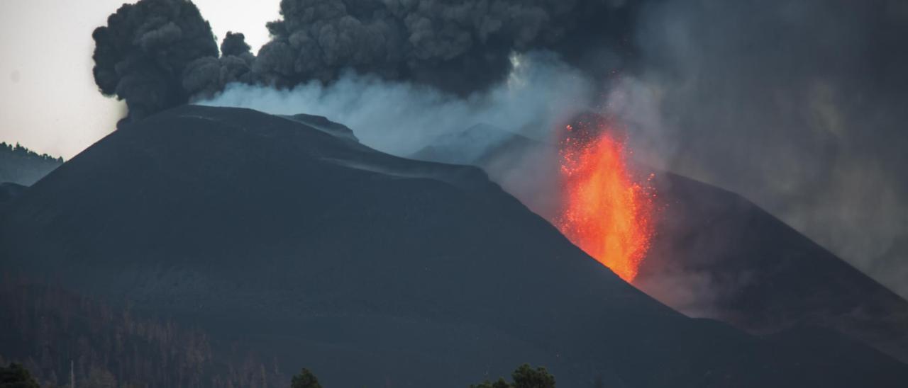 Lava del volcán de Cumbre Vieja.