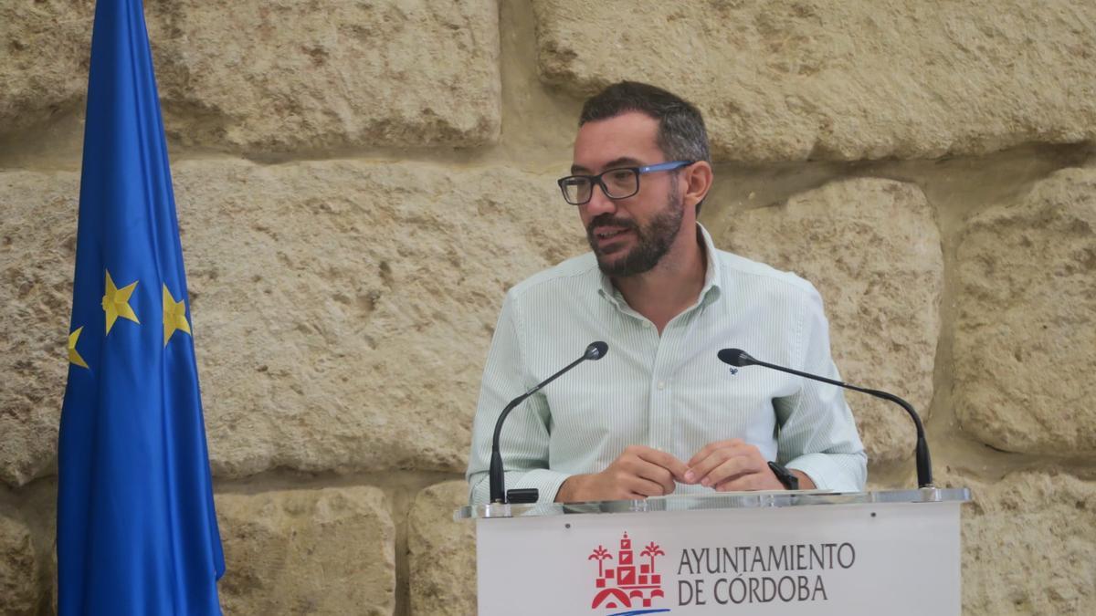 José Antonio Romero, durante una rueda de prensa en el Ayuntamiento.
