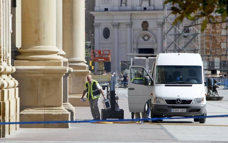 Fotogalería: Explosión en el interior de la basílica del Pilar