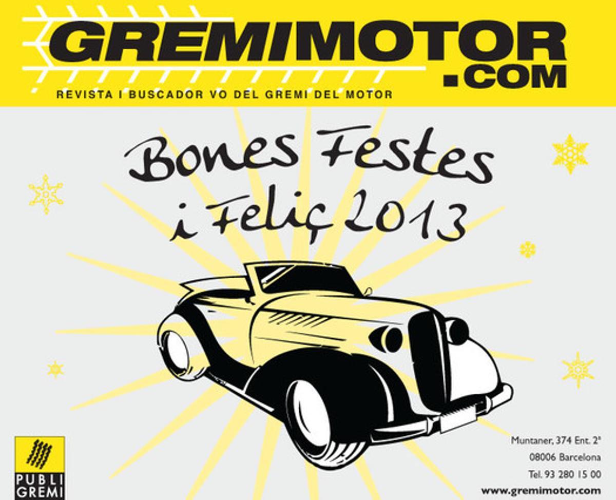 Gremimotor felicita el Nadal.