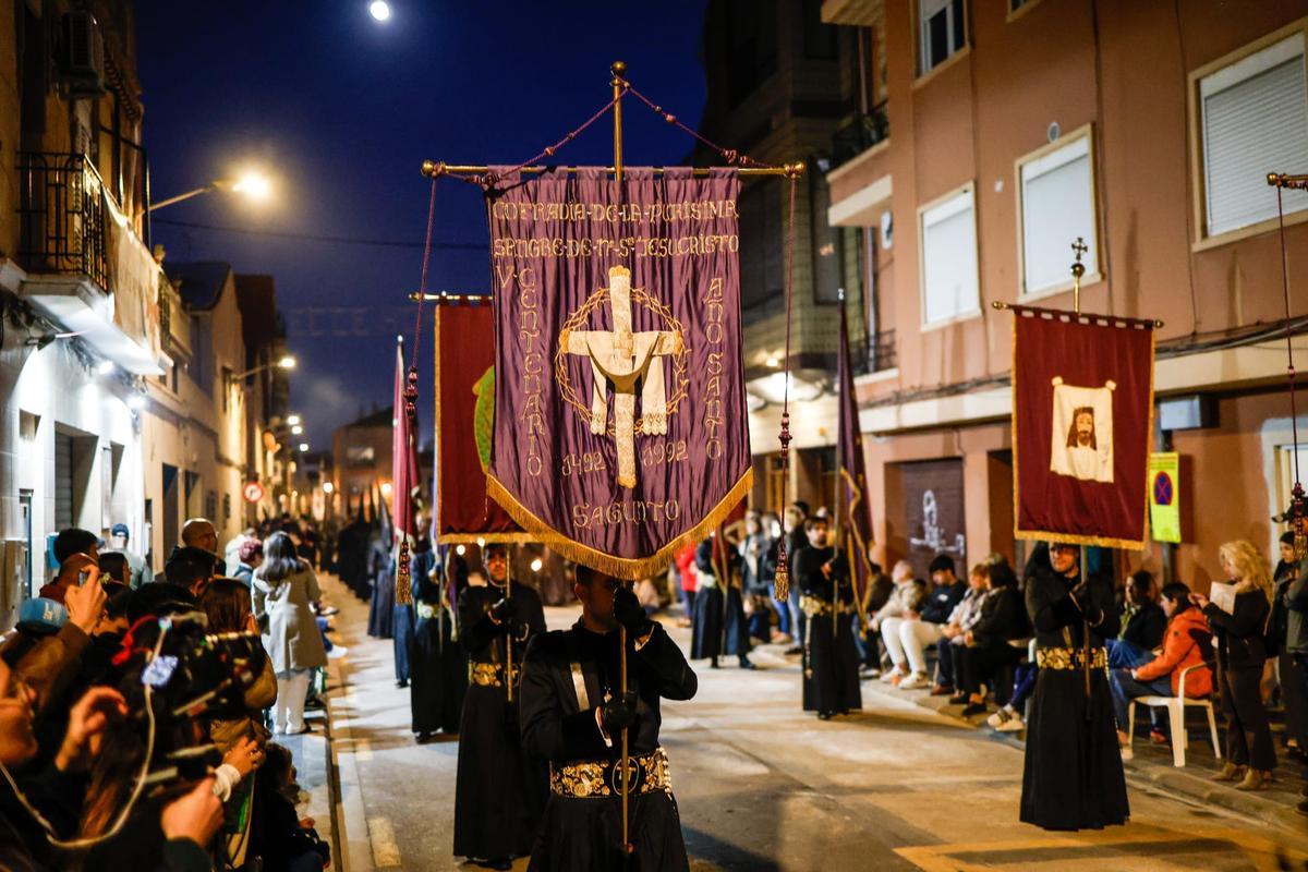 La procesión del Cabanyal de la Semana Santa Marinera de València recibe a la Cofradía de Sagunt "sin problemas" La procesión del Cabanyal de la Semana Santa Marinera de València recibe a la Cofradía de Sagunt "sin problemas"