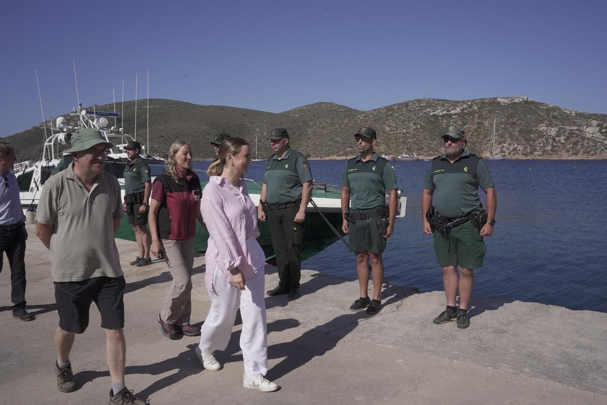 Marga Prohens visita la isla de Cabrera Marga Prohens visita la isla de Cabrera