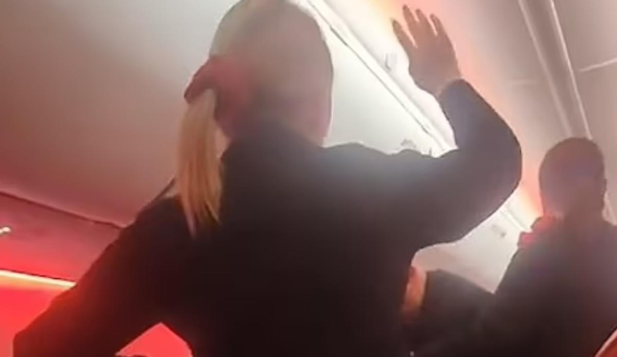 Un momento del caótico momento