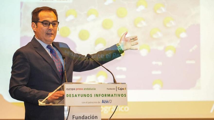 José Antonio Nieto, ayer durante su intervención en un foro de Europa Press.