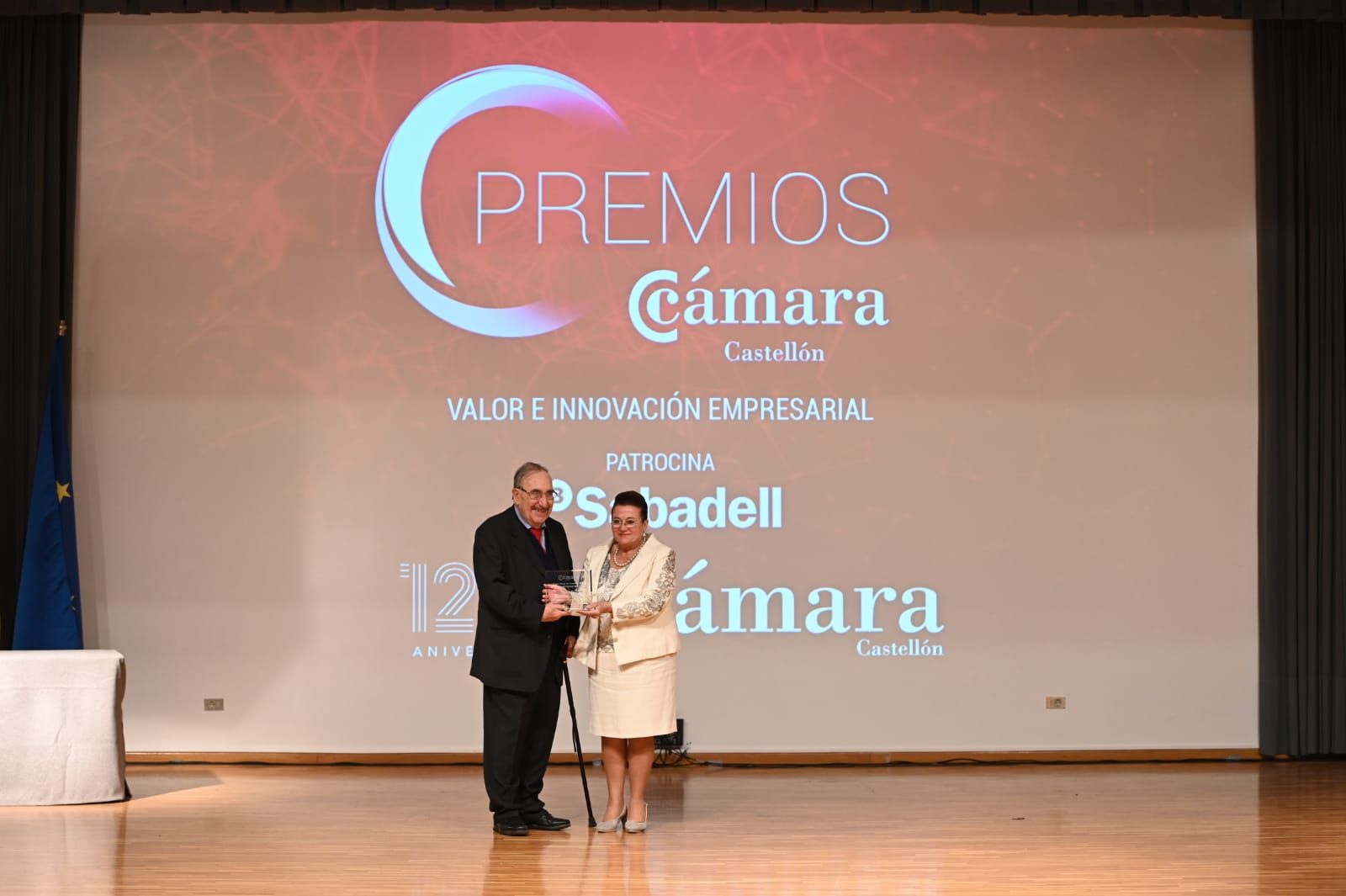 Entrega de premios en el acto de la Cámara de Comercio de Castellón