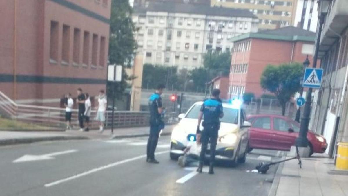 El momento de la detención.