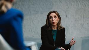 Candelaria Testa, alcaldesa de Alcorcón, en Horizonte Madrid Sur.