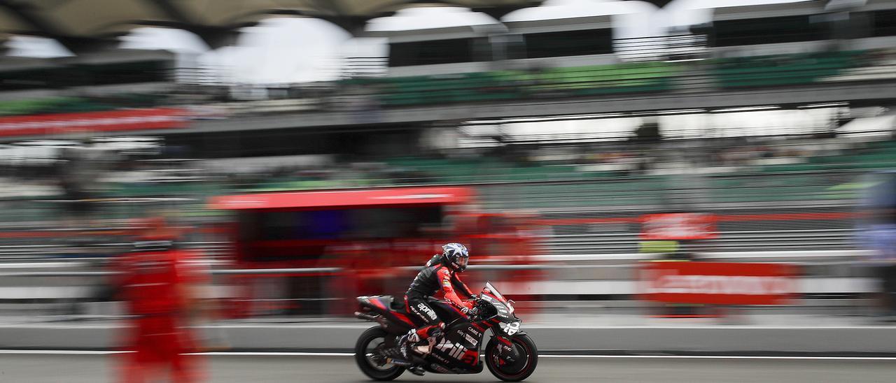 Maverick Viñales, avui al circuit de Losail.