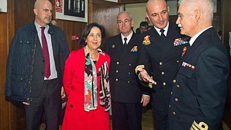 Margarita Robles va visitar l&#039;Escola Naval Militar de Marín, a Pontevedra.