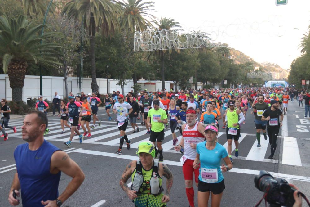 Las mejores imágenes de la Maratón de Málaga 2018