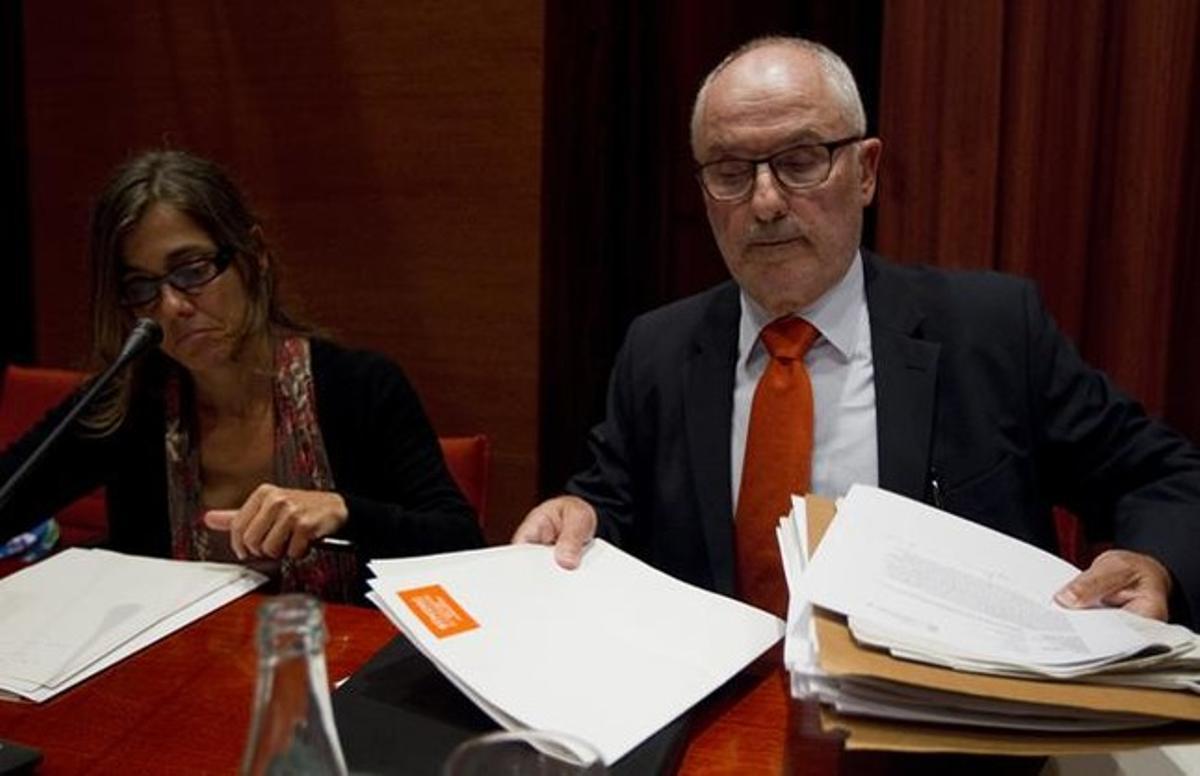 Rafael Ribó, al Parlament. Rafael Ribó, al Parlament.