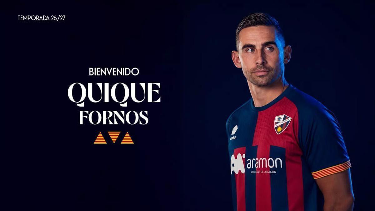El defensor Quique Fornos, con la camiseta del conjunto azulgrana.