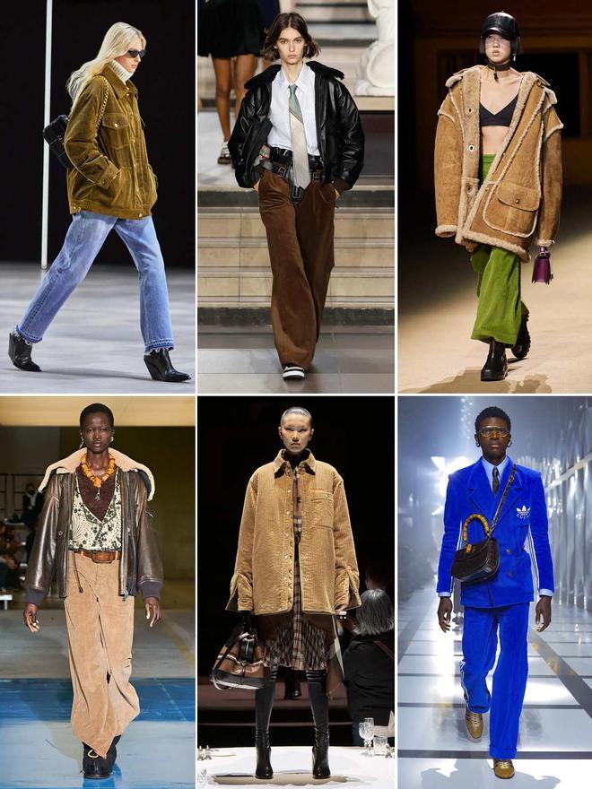 La pana en las pasarelas de otoño-invierno 2022: las propuestas de Celine, Louis Vuitton, Coach, Dsquared2, Burberry y Gucci