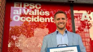 Javi García, candidato del PSC en Terrassa para las municipales de 2027.