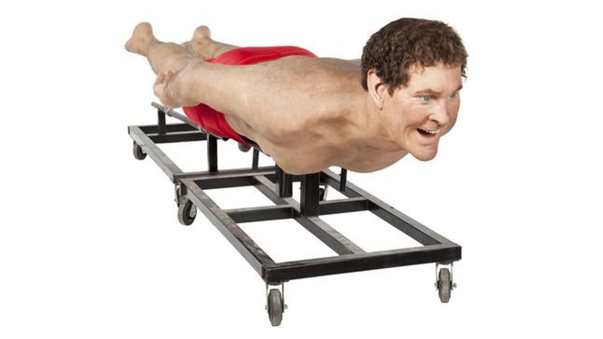 Rèplica d’un Hasselhoff de platja per a la pel·lícula de Bob Esponja.