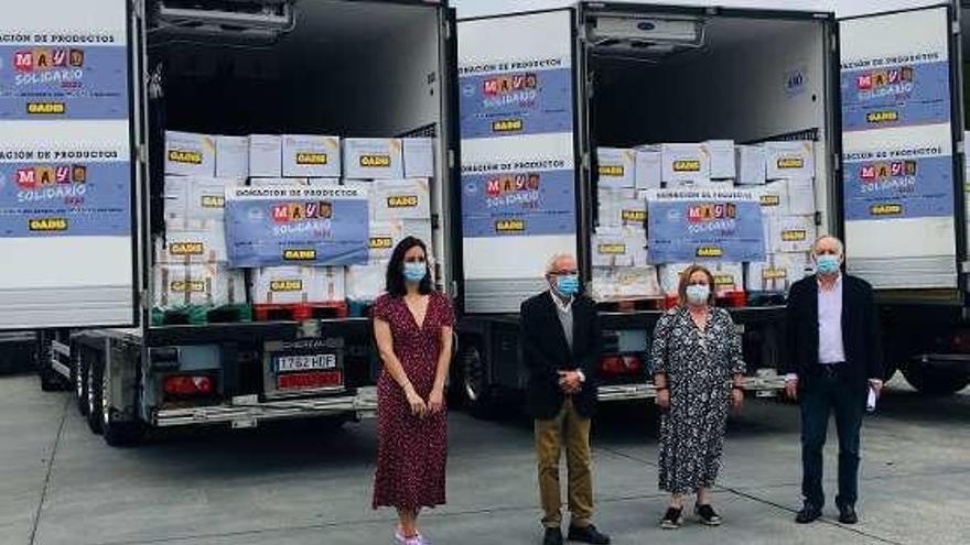 Entrega de las donaciones en la sede central de Gadis.