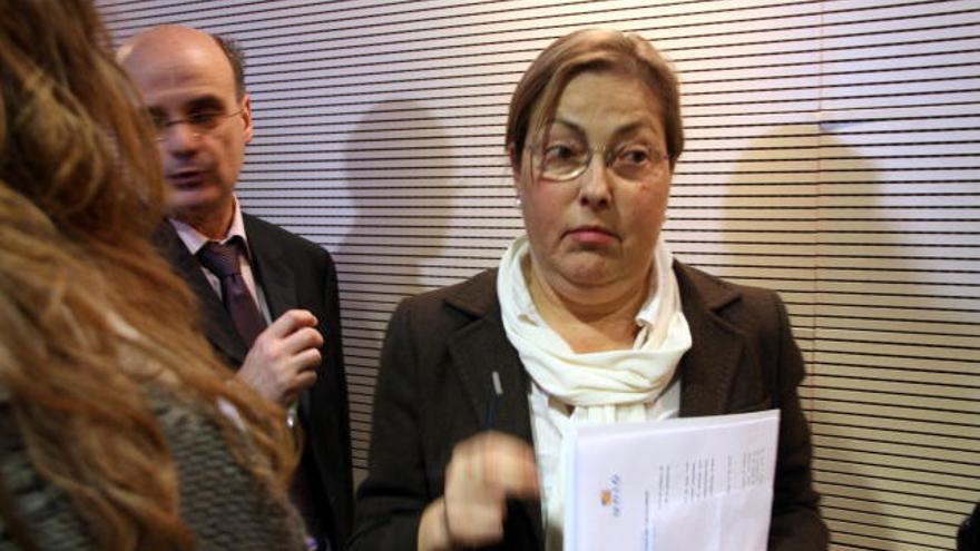 La portaveu d&#039;Unió, Marta Llorens, aquest dimecres després de la roda de premsa