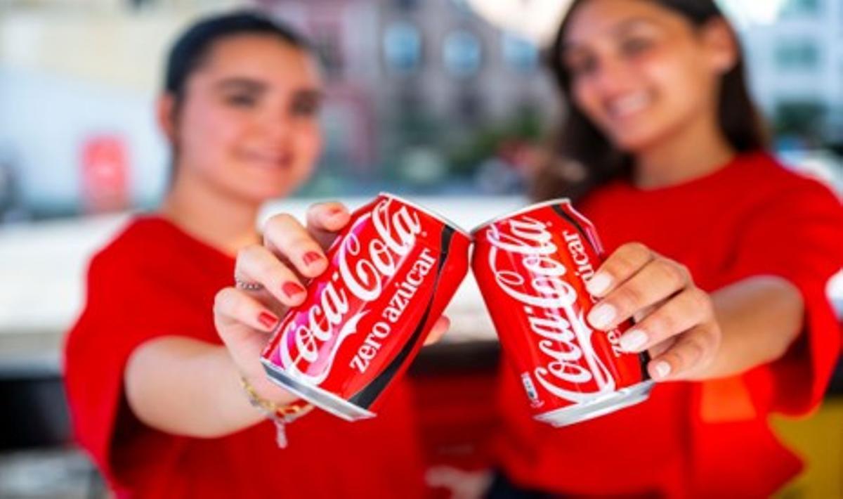 La nueva Coca-Cola Zero Azúcar, con su renovada identidad visual, durante el evento Always an Icon celebrado en Las Setas de Sevilla.