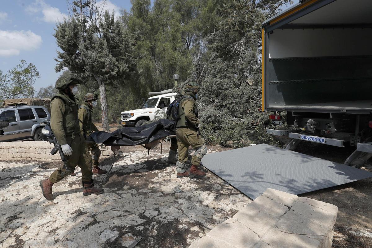 Masacre en el kibutz Kfar Aza de Israel