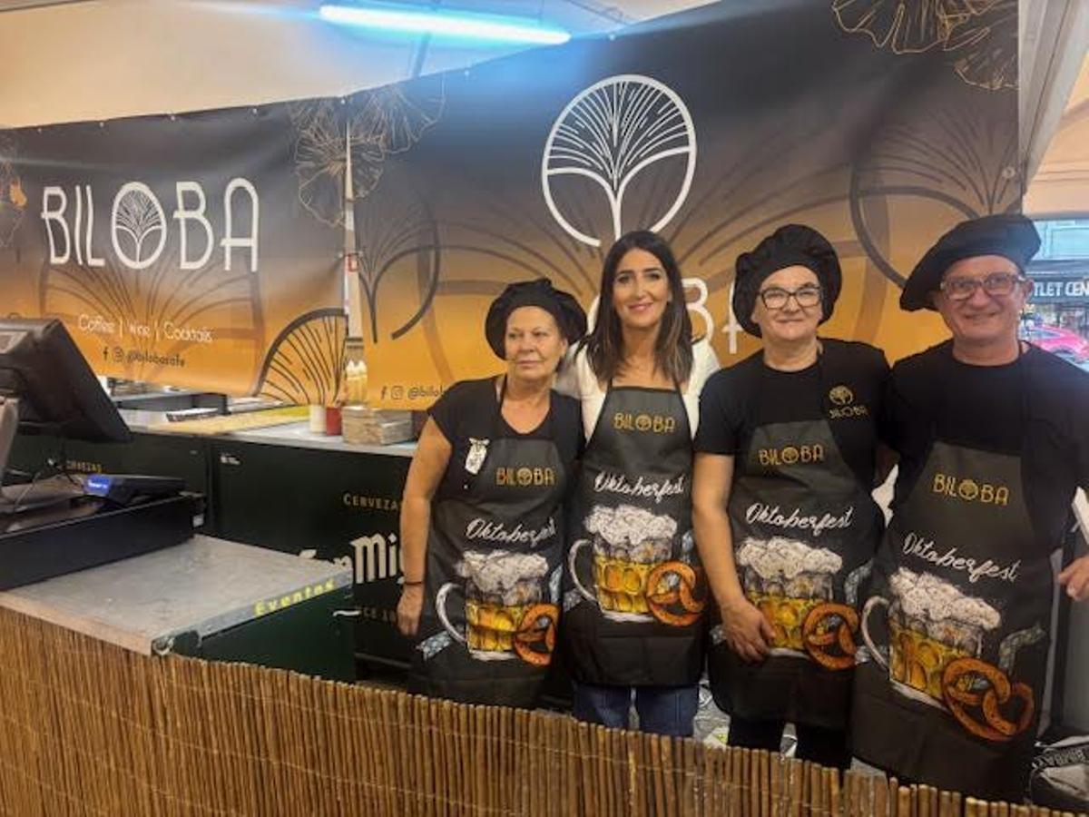 El puesto de Biloba.