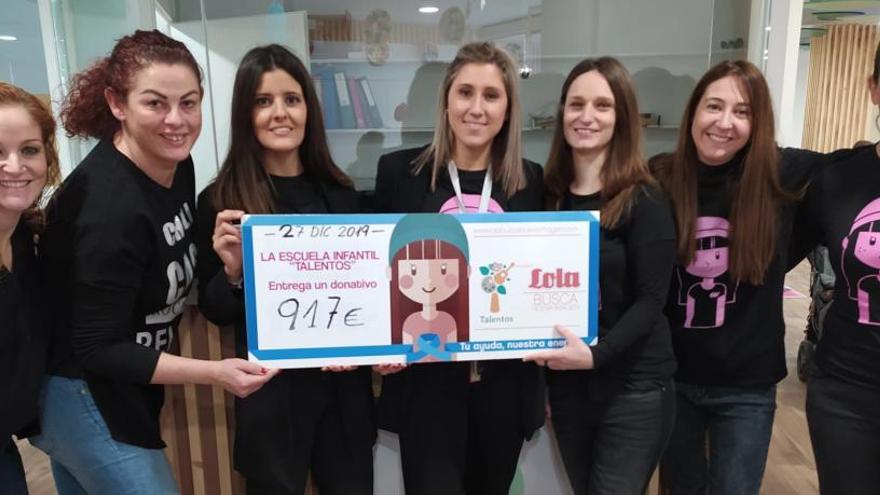 La Asociación Lola busca nueva imagen recibe 917€ de la Escuela Talentos de Elda