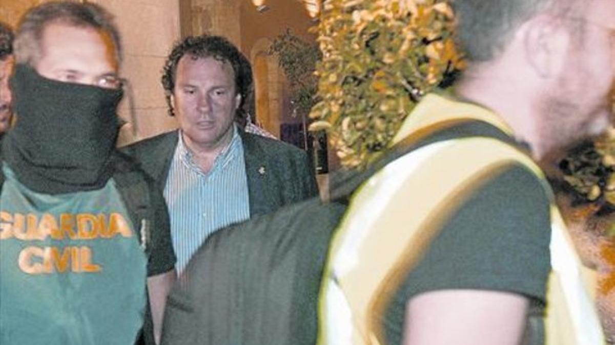 Daniel Masagué, la primera vez que fue detenido, en junio del 2014.