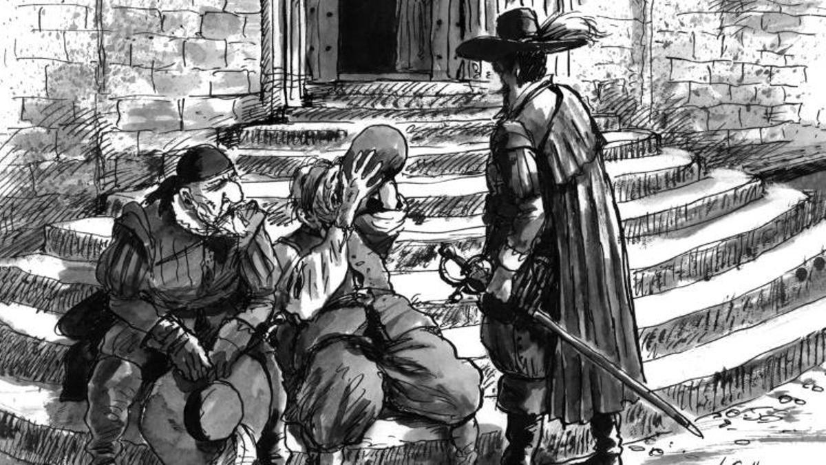 El telón histórico de fondo es el intercambio de princesas de España y Francia en el río Bidasoa; para sellar, con sendas bodas reales, la nueva alianza entre los Habsburgo y los Borbones, en el otoño de 1615