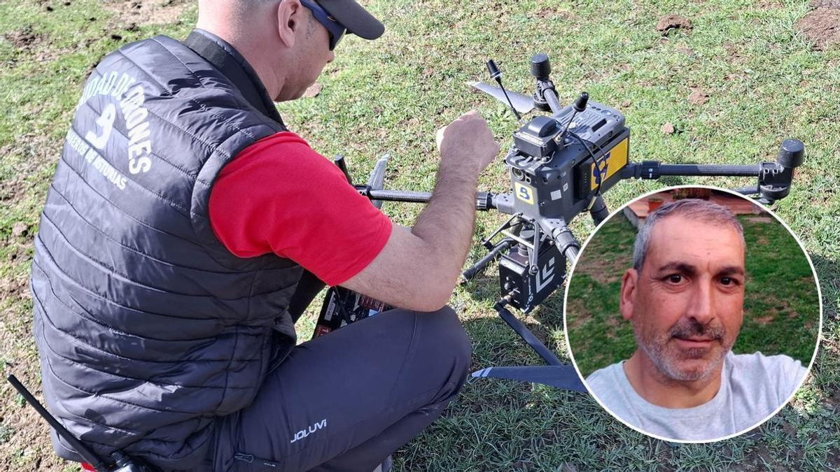 VÍDEO: Hasta 60 voluntarios y un dron equipado para detectar teléfonos móviles participan en la búsqueda de Ramón González en la zona de San Isidro y el lago Ubales